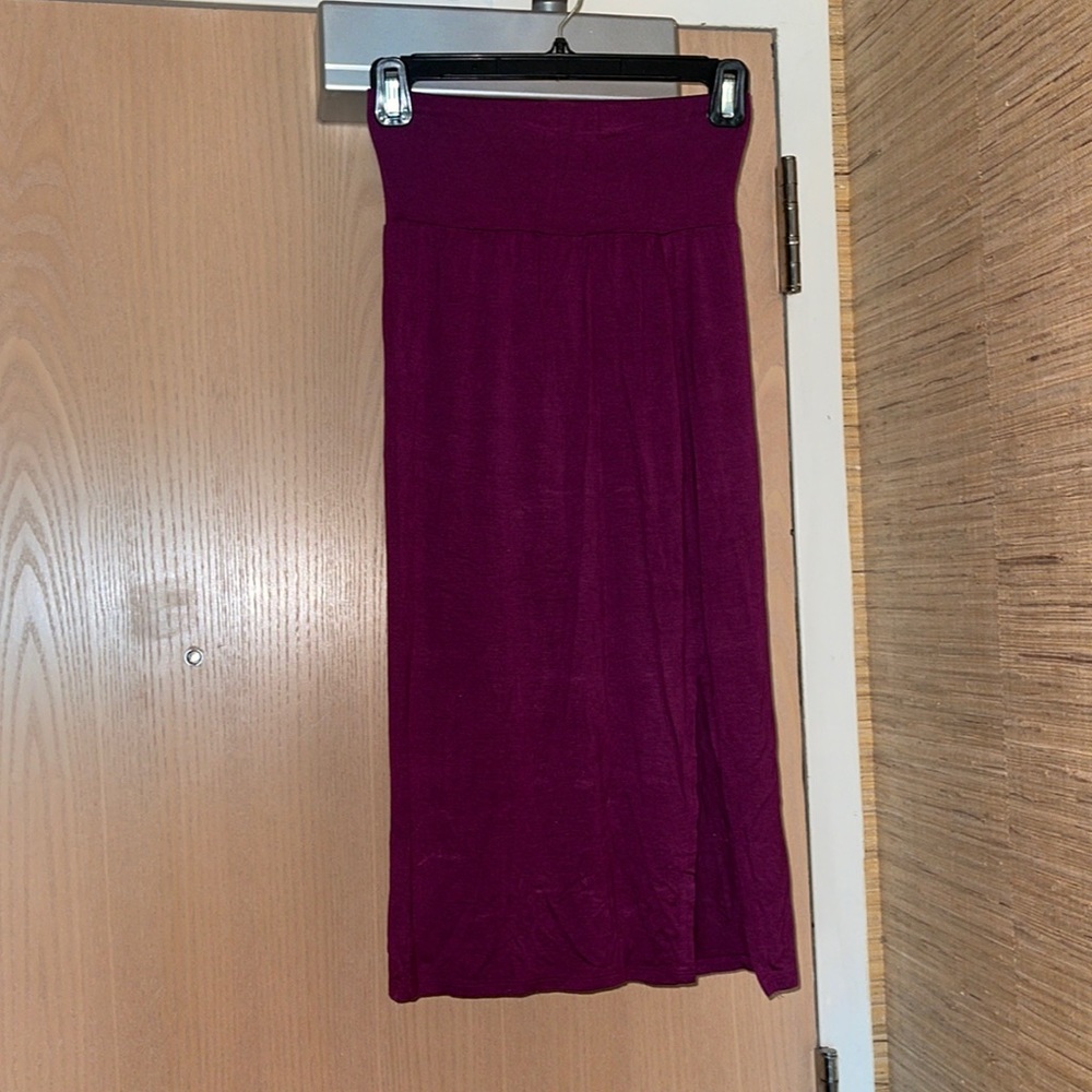 Clayton purple high waisted skirt